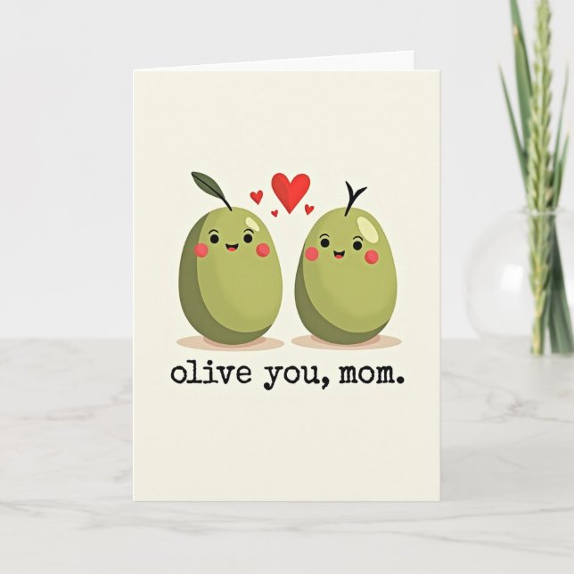 Sweet Mothers Day Olive Card (Front)