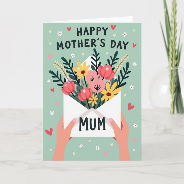 Sweet Mothers Day Open Card (Front)