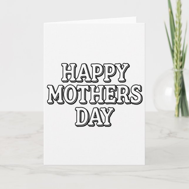 Sweet Mothers Day Outline Card (Front)