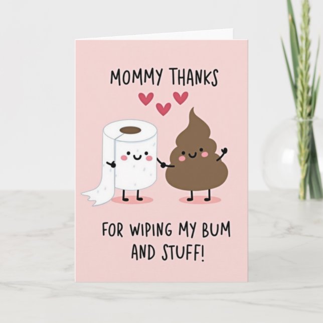 Sweet Mothers Day Paper Art Card (Front)