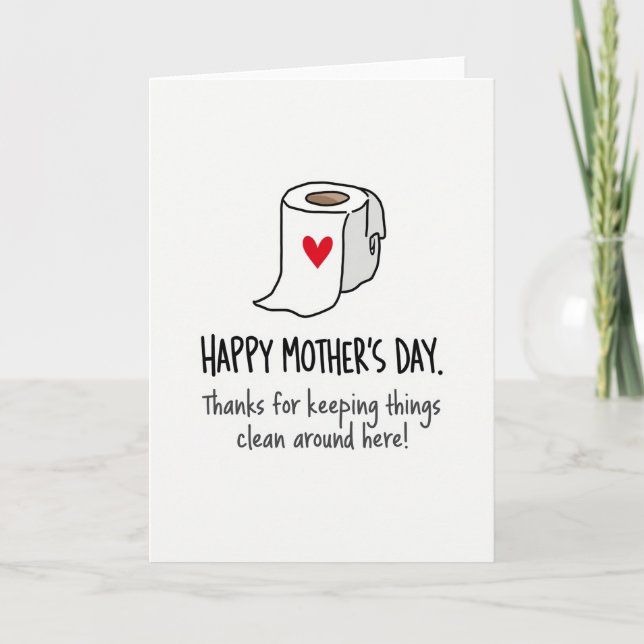 Sweet Mothers Day Paper Roll Card (Front)