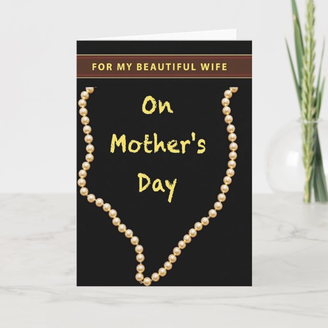 Sweet Mothers Day Pearl Card (Front)