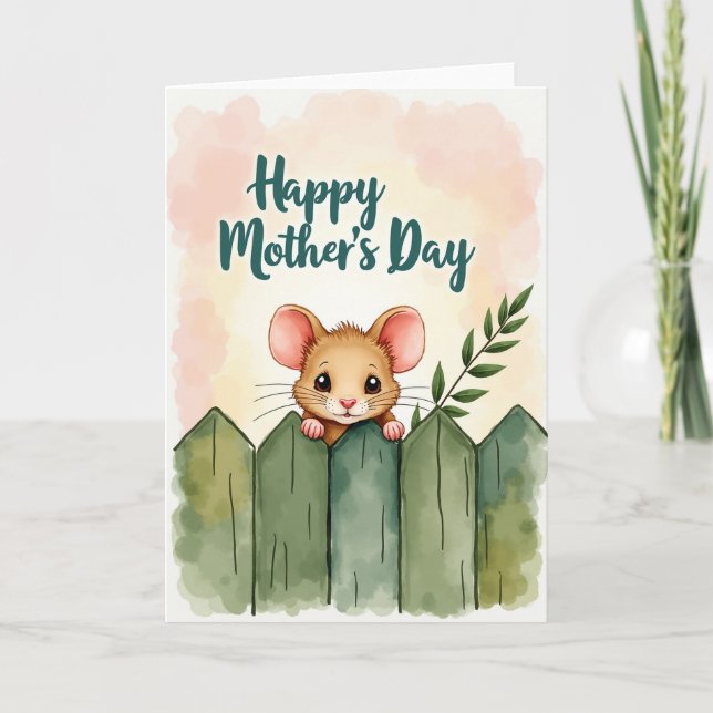 Sweet Mothers Day Peekaboo Friend Card (Front)