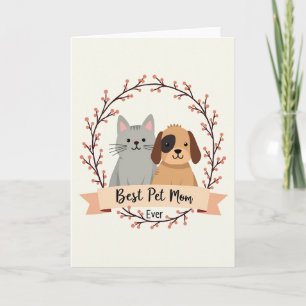 Sweet Mothers Day Pet Friends Card