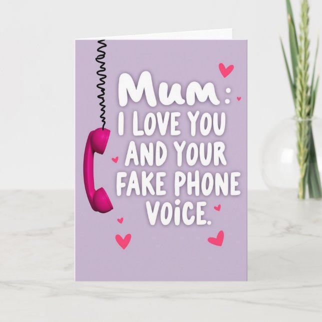 Sweet Mothers Day Phone Card (Front)