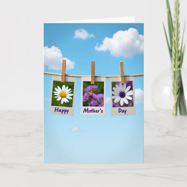 Sweet Mothers Day Photo Display Card (Front)