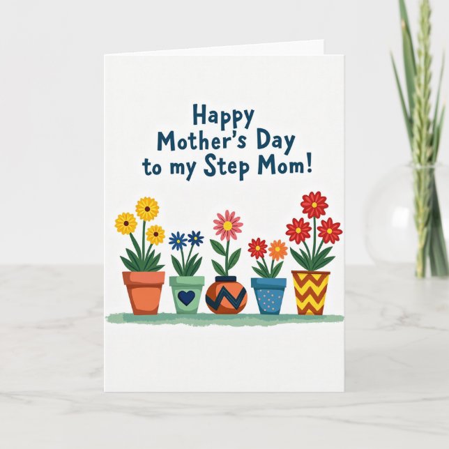 Sweet Mothers Day Plants Card (Front)