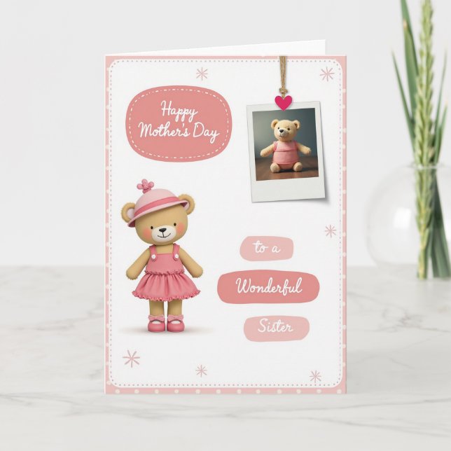 Sweet Mothers Day Plush Art Card (Front)