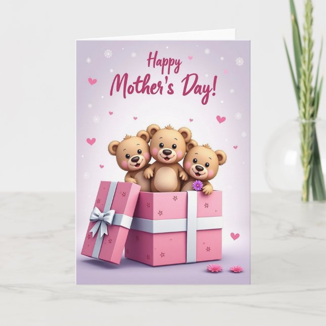 Sweet Mothers Day Plush Card (Front)