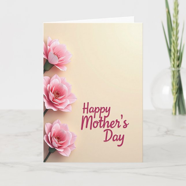 Sweet Mothers Day Posy Card (Front)