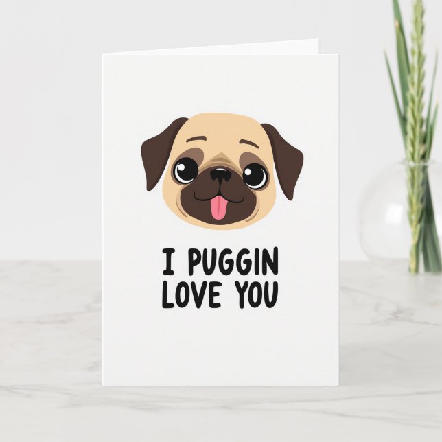 Sweet Mothers Day Pug Card (Front)