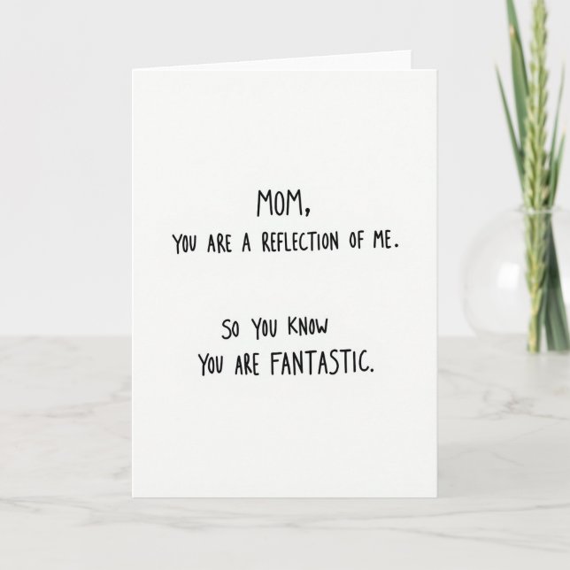 Sweet Mothers Day Reflection Card (Front)