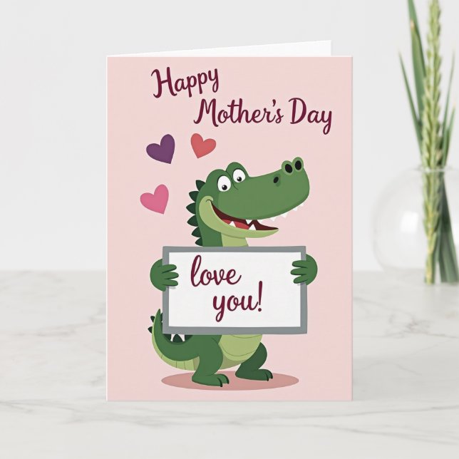 Sweet Mothers Day Reptile Card (Front)