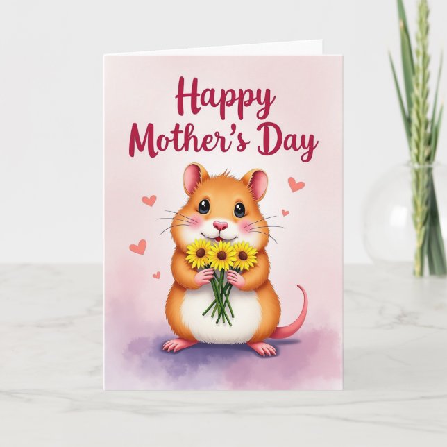Sweet Mothers Day Rodent Card (Front)