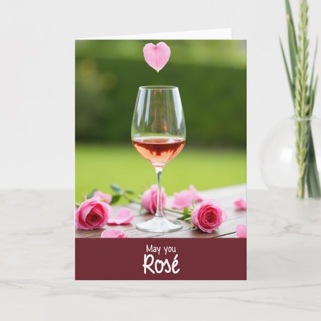 Sweet Mothers Day Rose Petal Card (Front)
