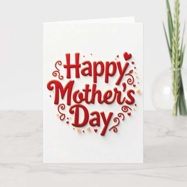 Sweet Mothers Day Scripted Card (Front)