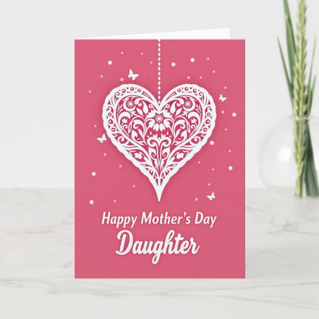 Sweet Mothers Day Scrollwork Card (Front)