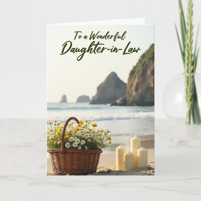 Sweet Mothers Day Seaside Card (Front)