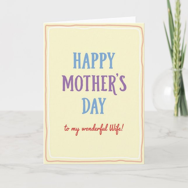 Sweet Mothers Day Serif Card (Front)