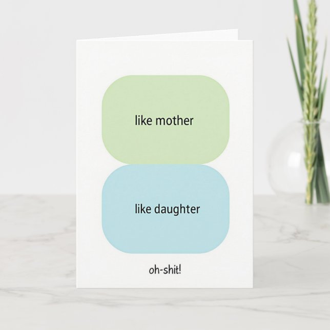 Sweet Mothers Day Shapes Card (Front)