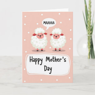 Sweet Mothers Day Sheep Card