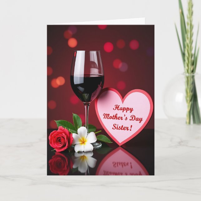 Sweet Mothers Day Sister Card (Front)