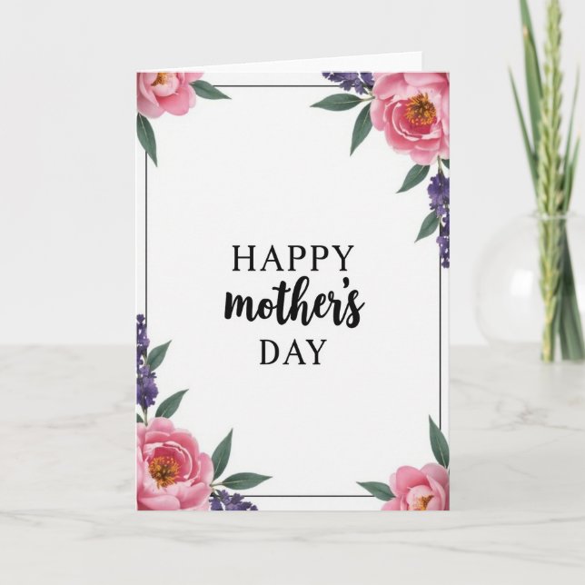 Sweet Mothers Day Spring Bloom Card (Front)