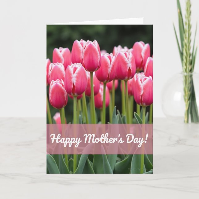 Sweet Mothers Day Spring Flower Card (Front)
