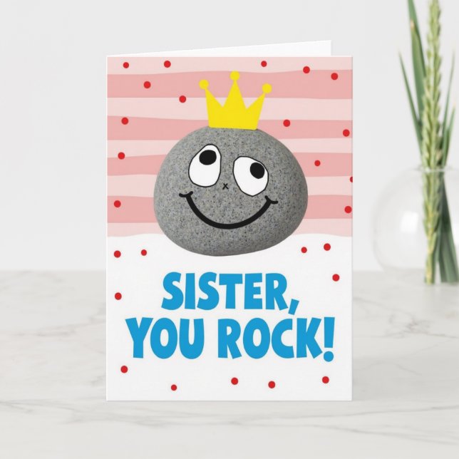 Sweet Mothers Day Stone Art Card (Front)