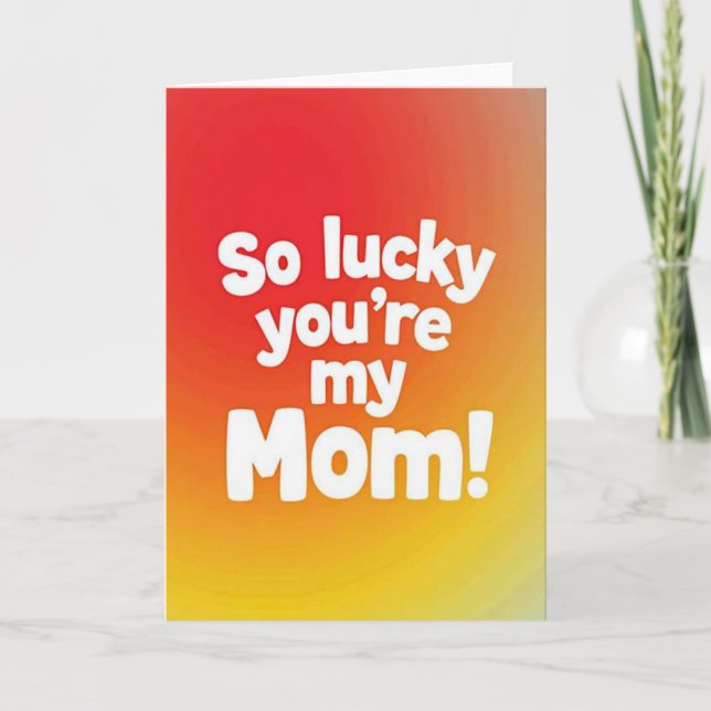 Sweet Mothers Day Sunburst Card (Front)