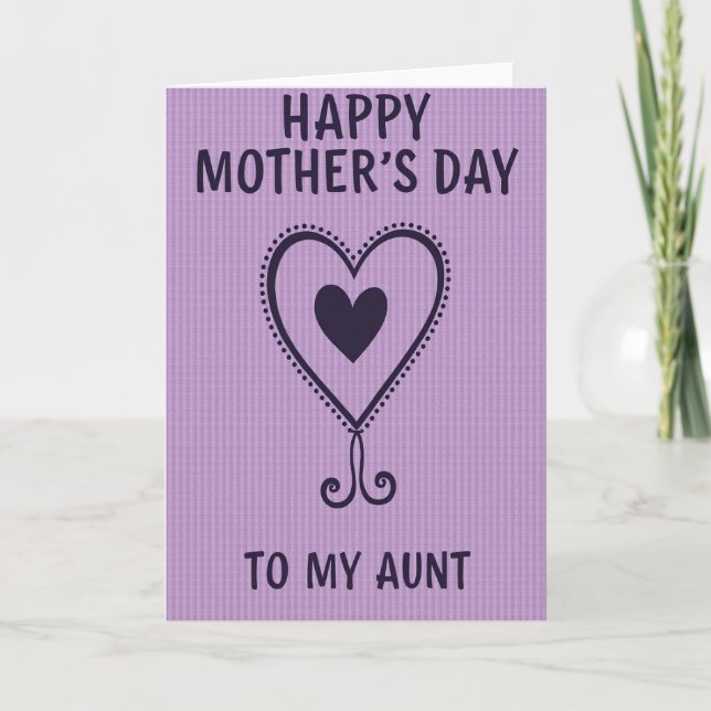 Sweet Mothers Day Swirls Card (Front)