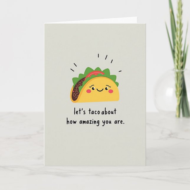 Sweet Mothers Day Taco Card (Front)