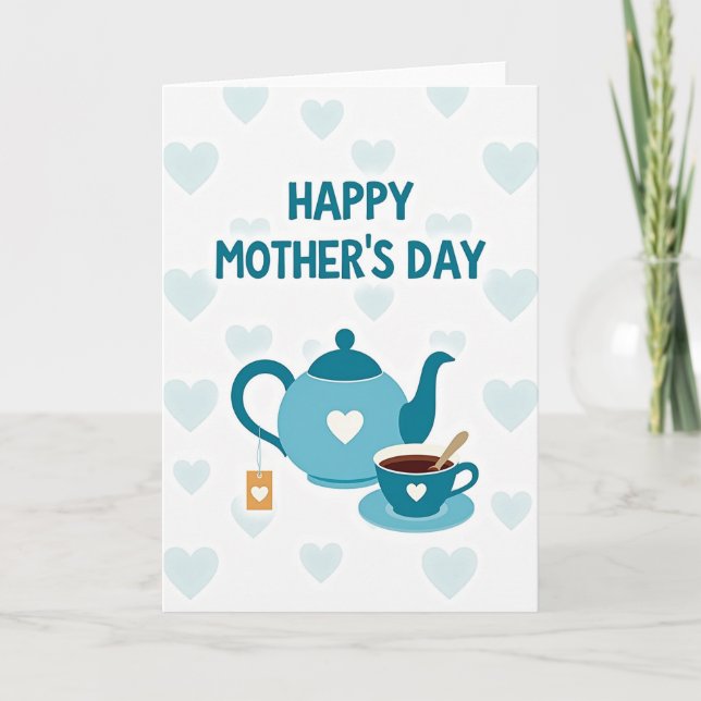 Sweet Mothers Day Tea Card (Front)