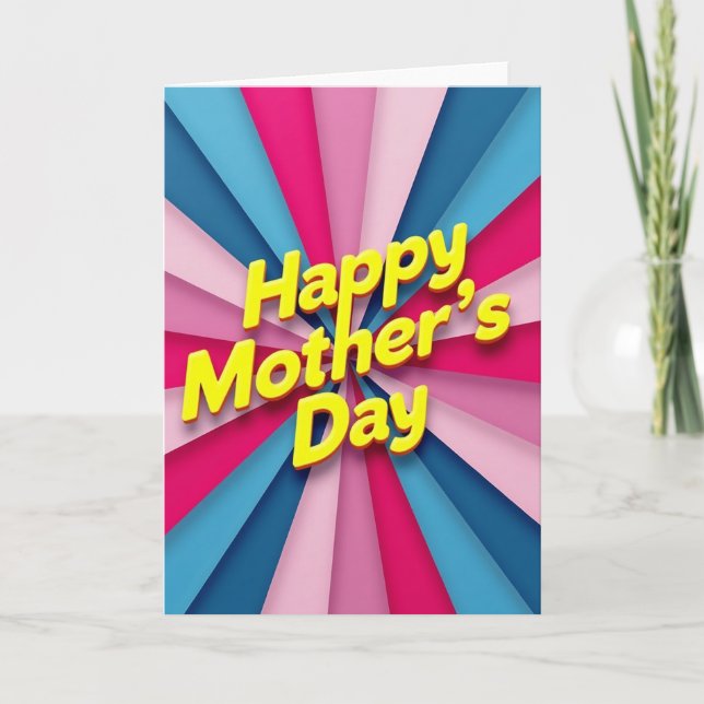 Sweet Mothers Day Text Effect Card (Front)