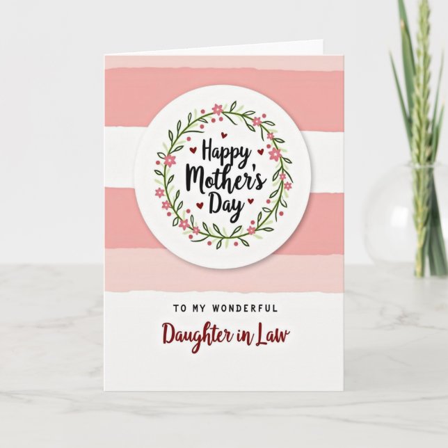 Sweet Mothers Day To Daughter Card (Front)