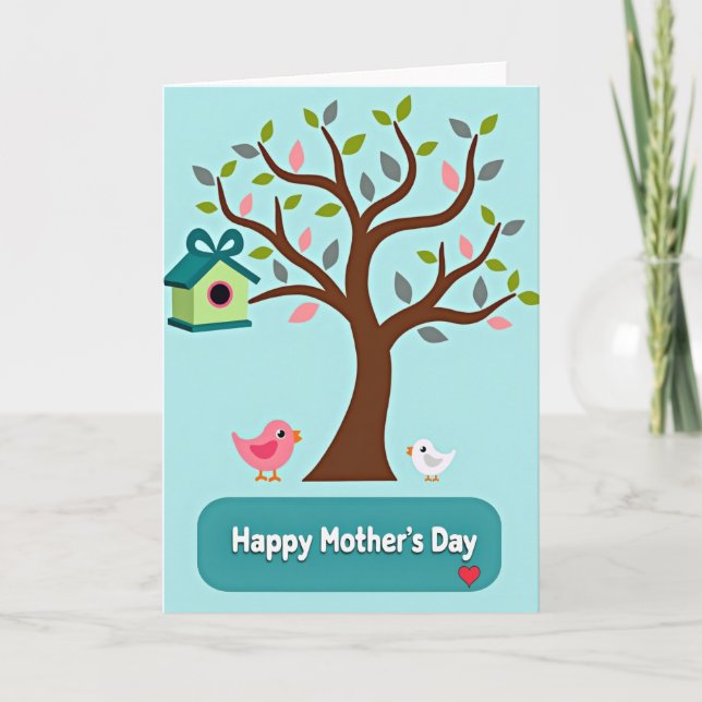 Sweet Mothers Day Tree Card (Front)