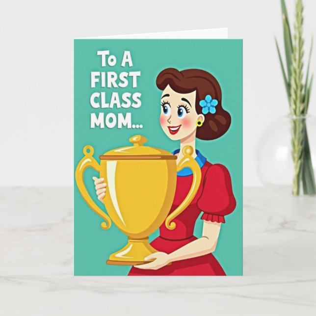Sweet Mothers Day Trophy Card (Front)