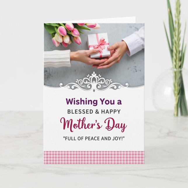 Sweet Mothers Day Tulips Card (Front)