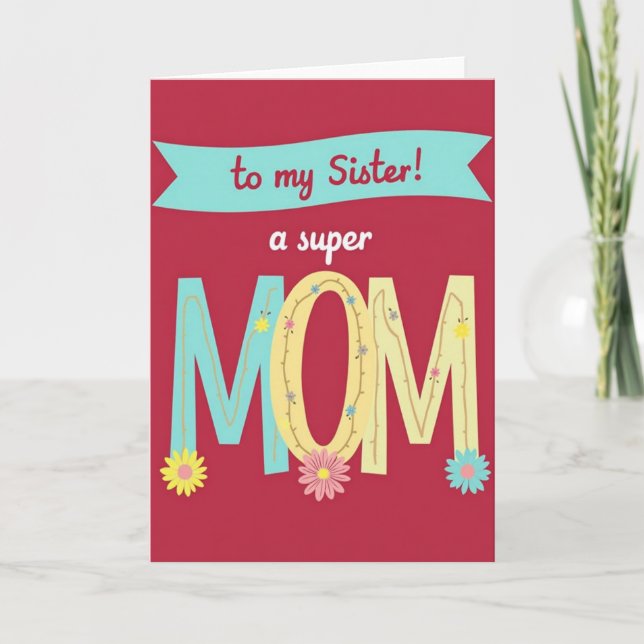 Sweet Mothers Day Vine Letter Card (Front)
