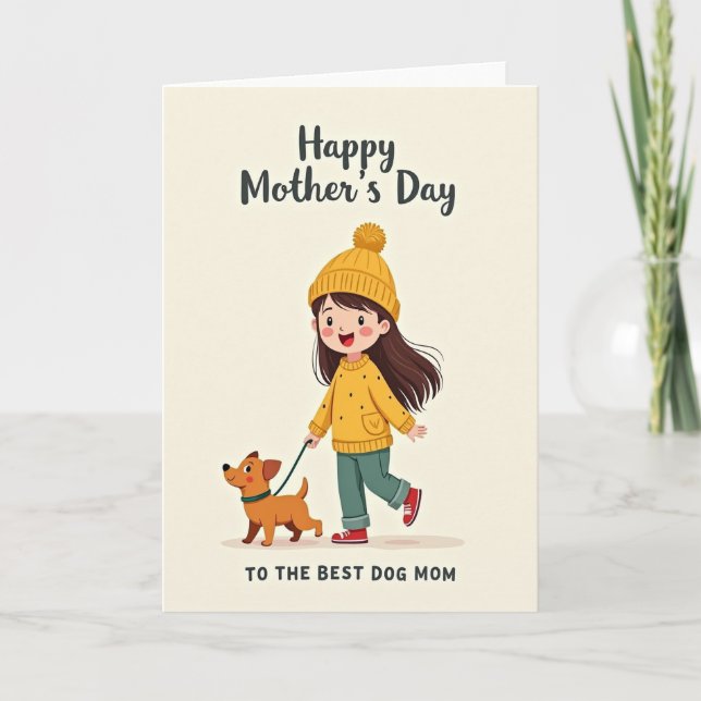 Sweet Mothers Day Walkies Card (Front)