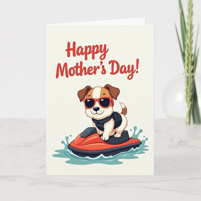 Sweet Mothers Day Watercraft Card (Front)