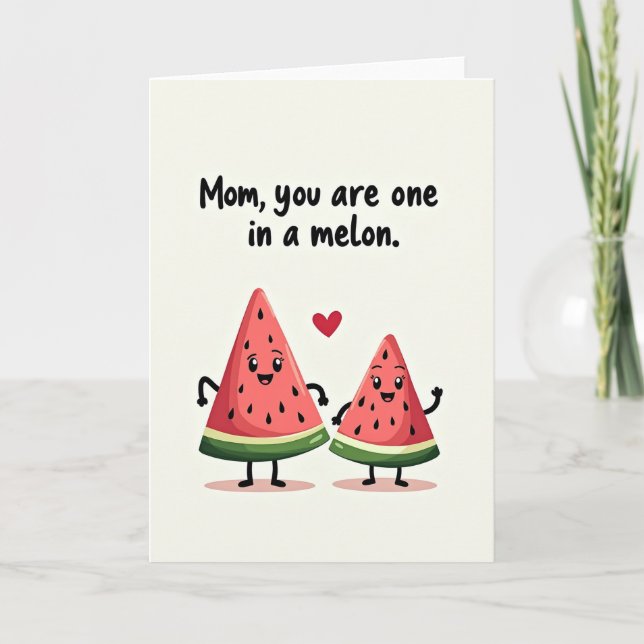 Sweet Mothers Day Watermelon Card (Front)