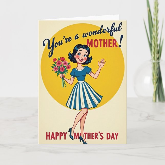 Sweet Mothers Day Wave Card (Front)
