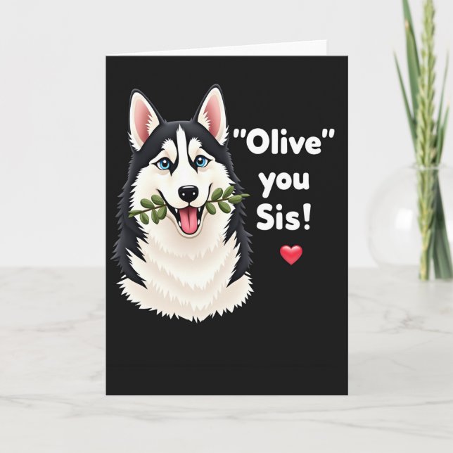 Sweet Mothers Day Wolf Pup Card (Front)
