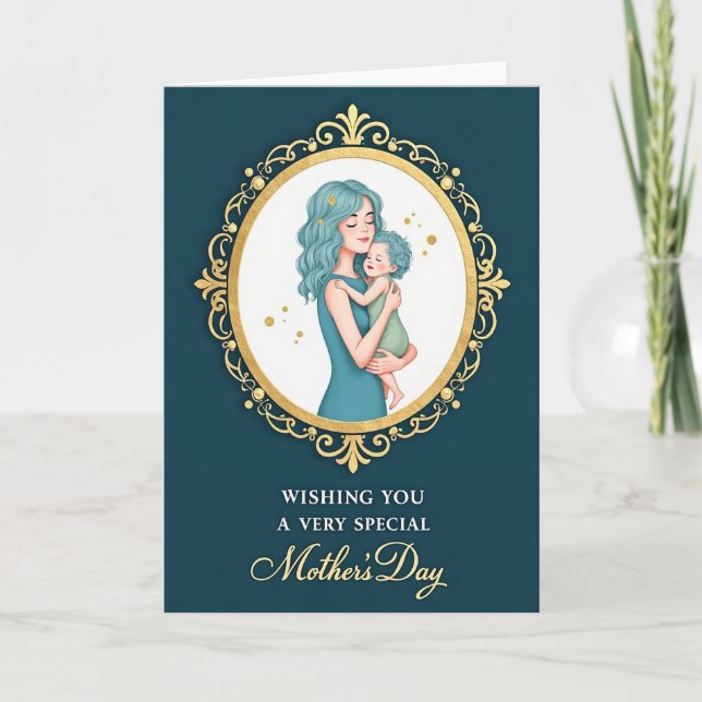 Sweet Mothers Embrace Card (Front)