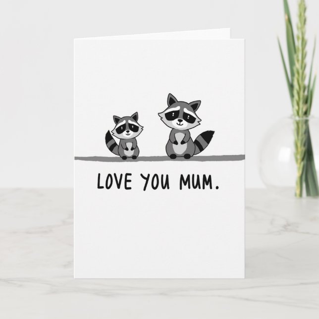 Sweet Mothers Love You Mum Card (Front)