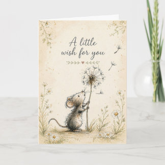 Sweet Mouse Wish | Thinking of You Card
