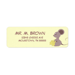 Sweet Mousie Return Address Labels