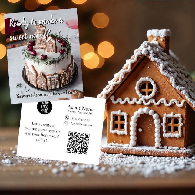 Sweet Move Real Estate Xmas Mailer gingerbread  Flyer (Creator Uploaded)
