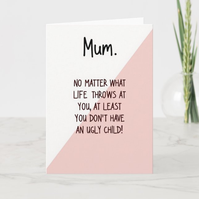 Sweet Mum Floral Art Card (Front)